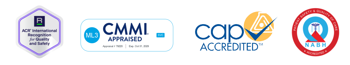 ACR NABH CAP CMMI NABL Accreditations