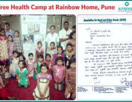 Free Health Camp at Rainbow Home Pune